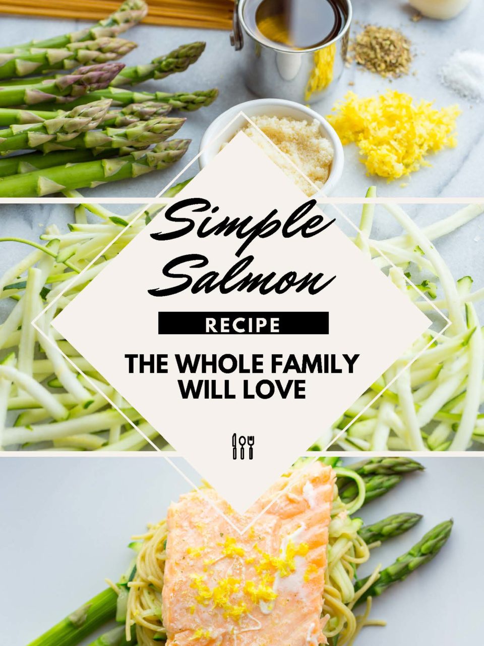 My healthy salmon asparagus pasta recipe!